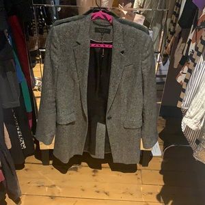 Rag and Bone long blazer virgin wool some stretch